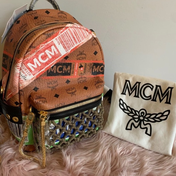 MCM Bags Nwt Mcm Stark Flight Print Visetos Backpack W Cert Of